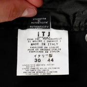 Black Liquid Satin Pants (M-L)