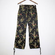 Dragon Print Satin Pants (XS)