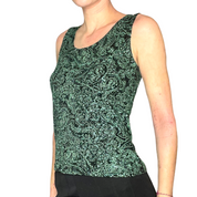 glittery paisley top