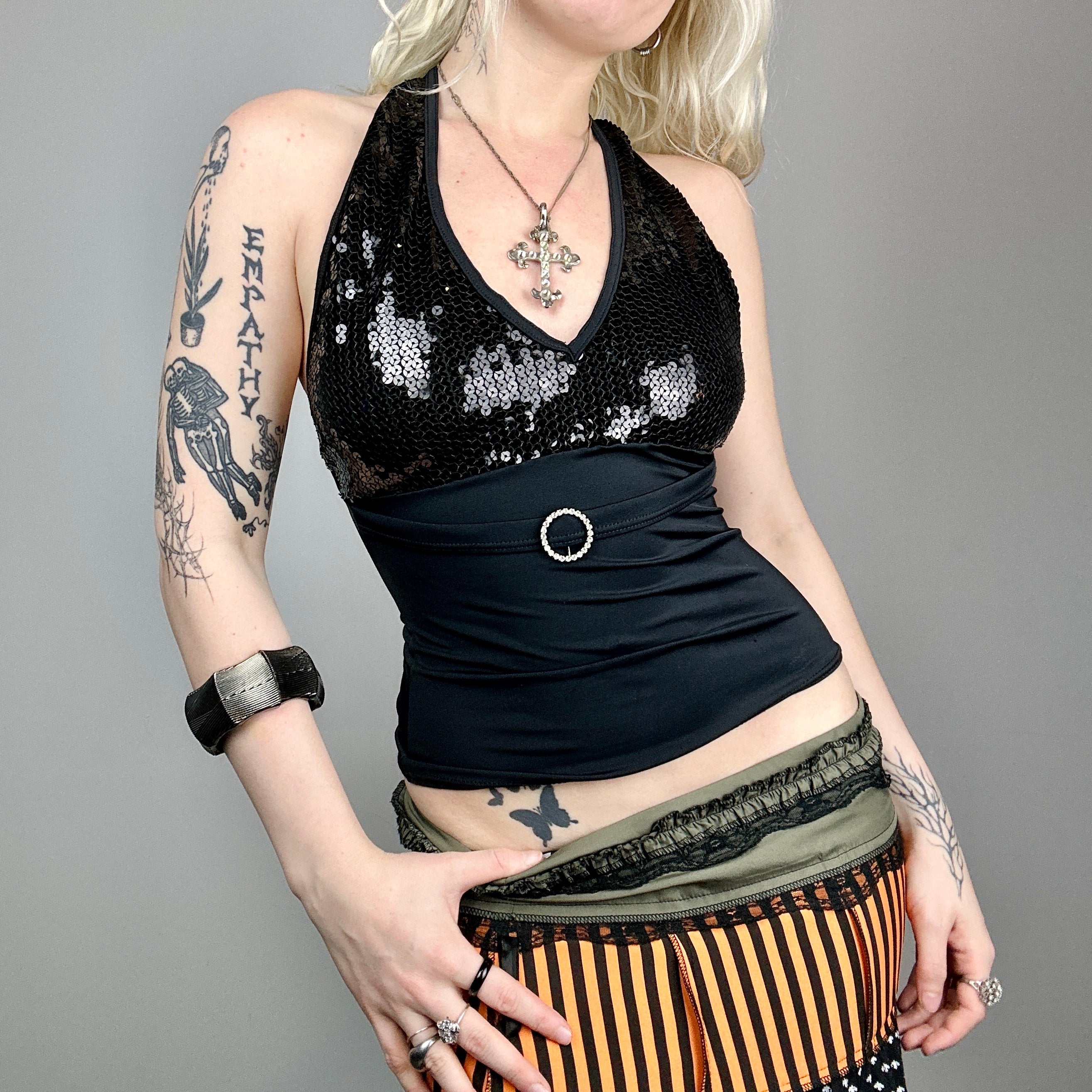Sequin Halter Top (S)