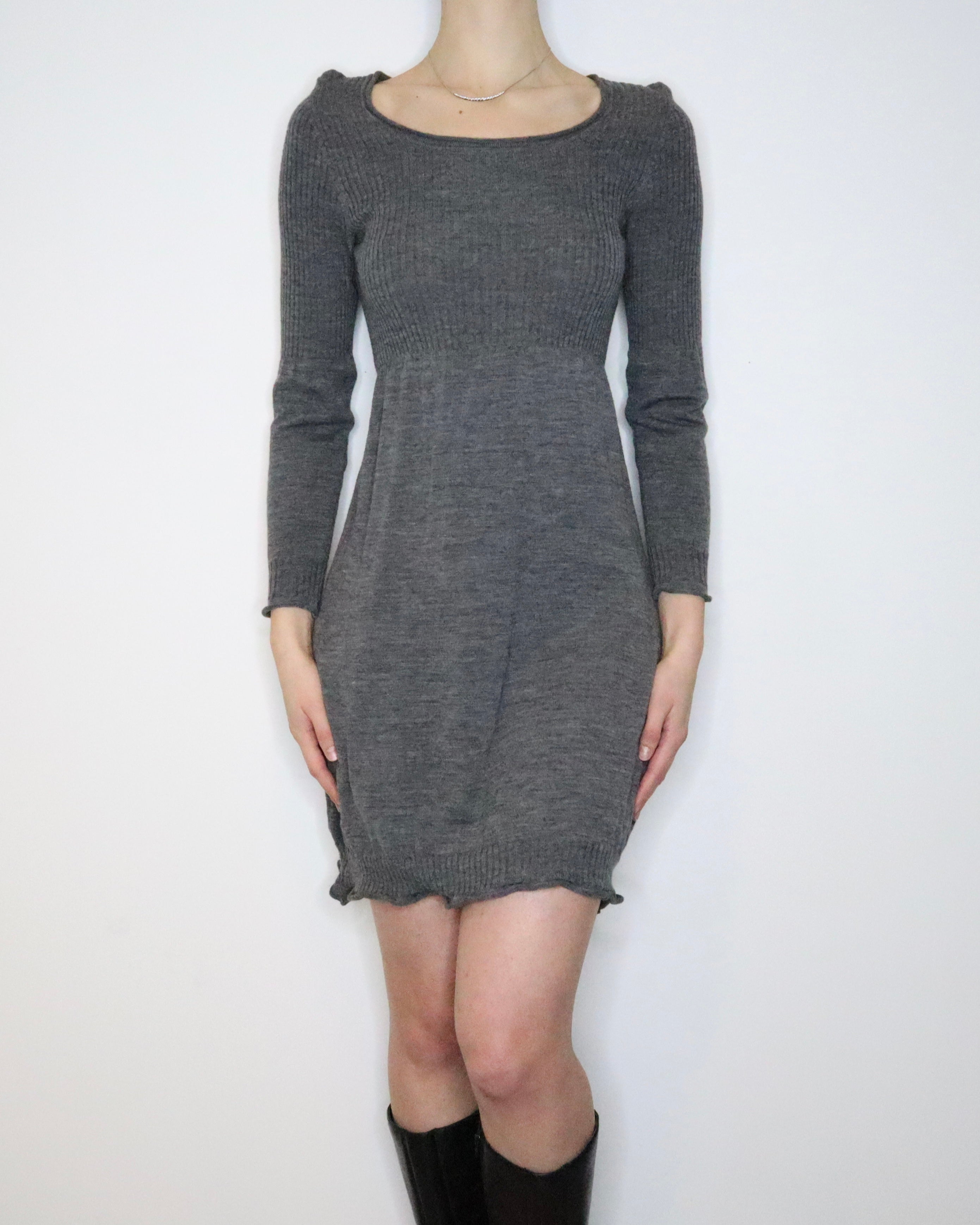 Gray Sweater Dress (Small) 