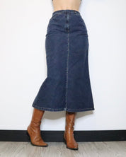 Denim Maxi Skirt (Small) 