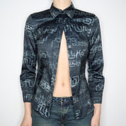 Moschino Y2K Cyber Blouse (Medium)