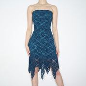 Teal Lace Fairy Dress (M-L)