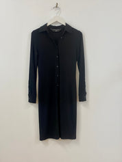 Black Button Up Midi
