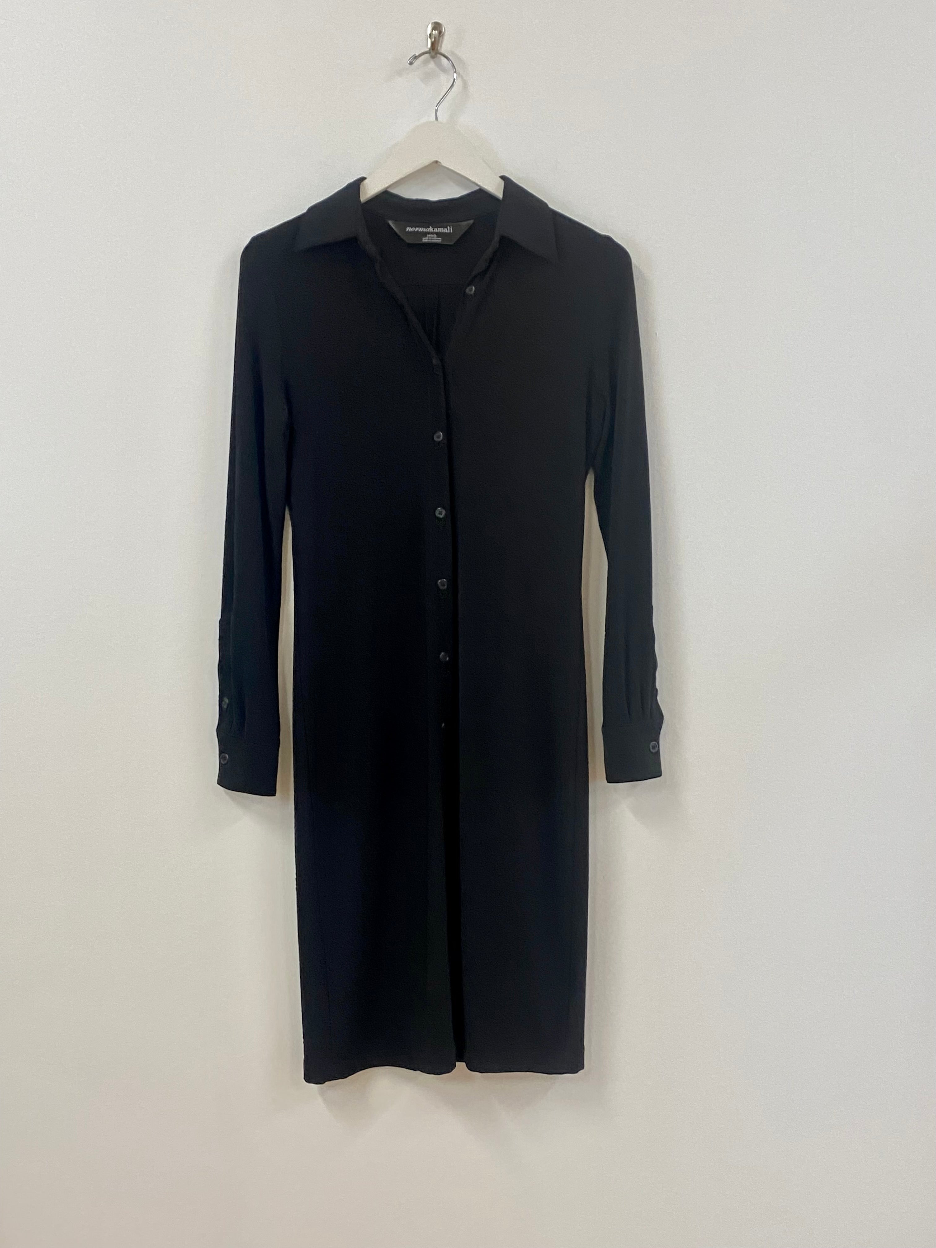 Black Button Up Midi