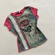 Vintage pink Latin tee