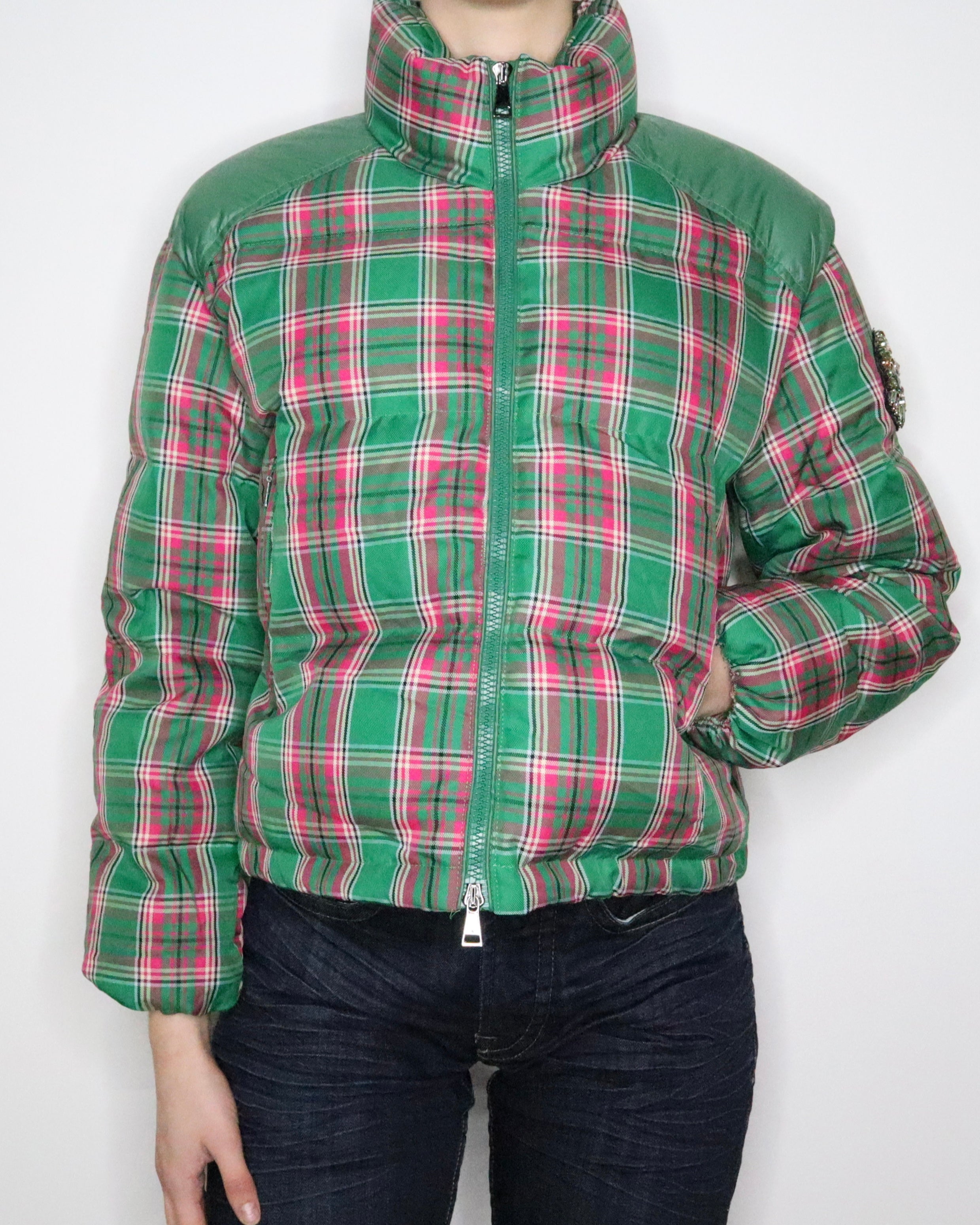 Moncler Plaid Puffer Jacket (XS-S) 