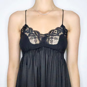 Black Empire Waist Nightgown (Small)