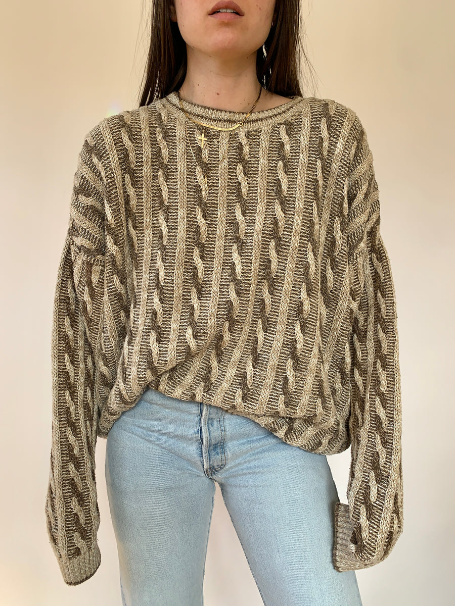 Vintage 1990s Cable Knit