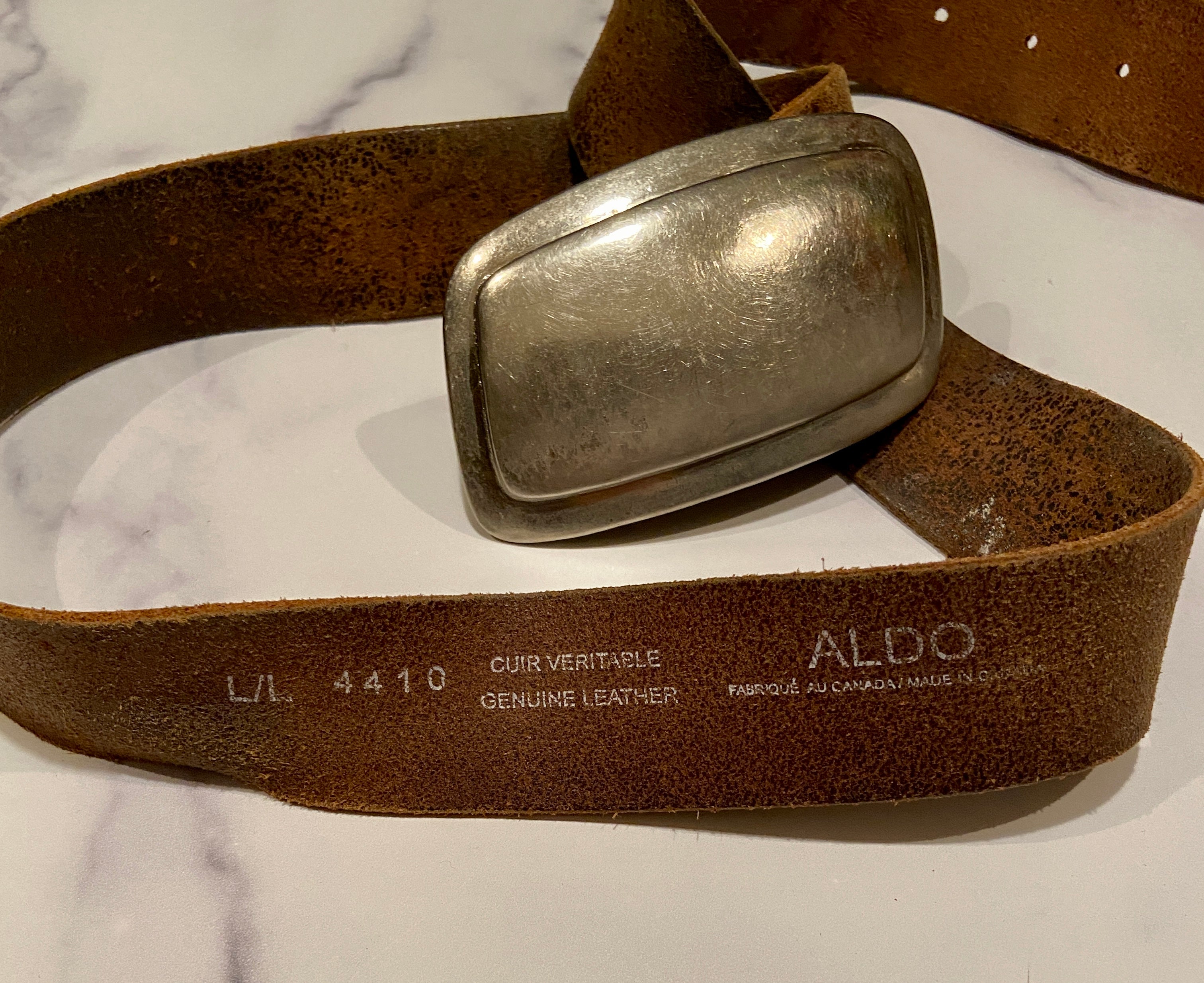 Leather belt