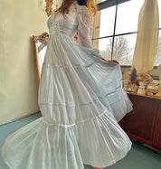 1970s baby blue Gunne Sax
