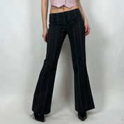 2000s Pink & Grey Low Rise Trousers (S)
