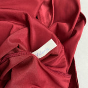 dusty rose high slit mini