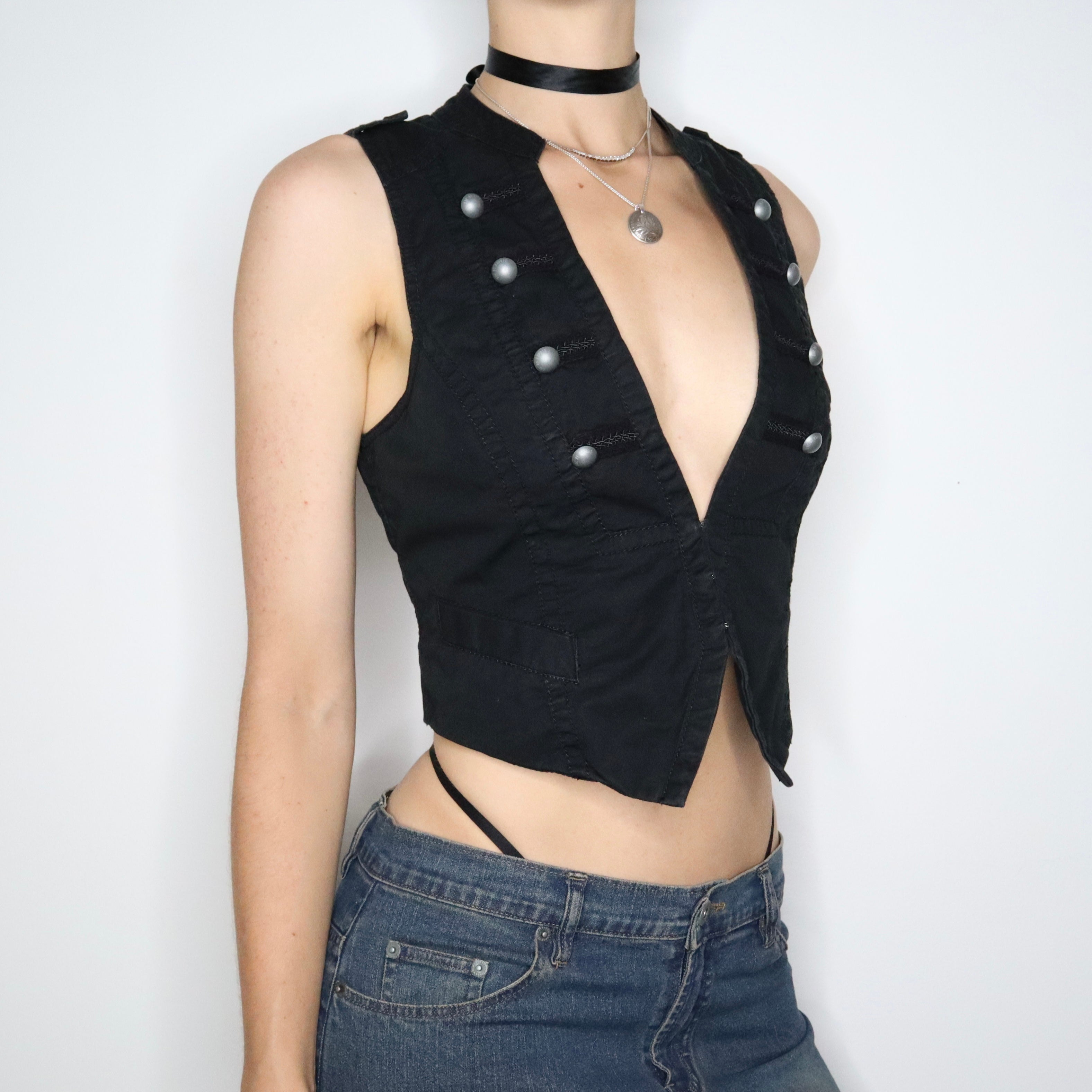 Esprit Black Military Vest (Medium) 