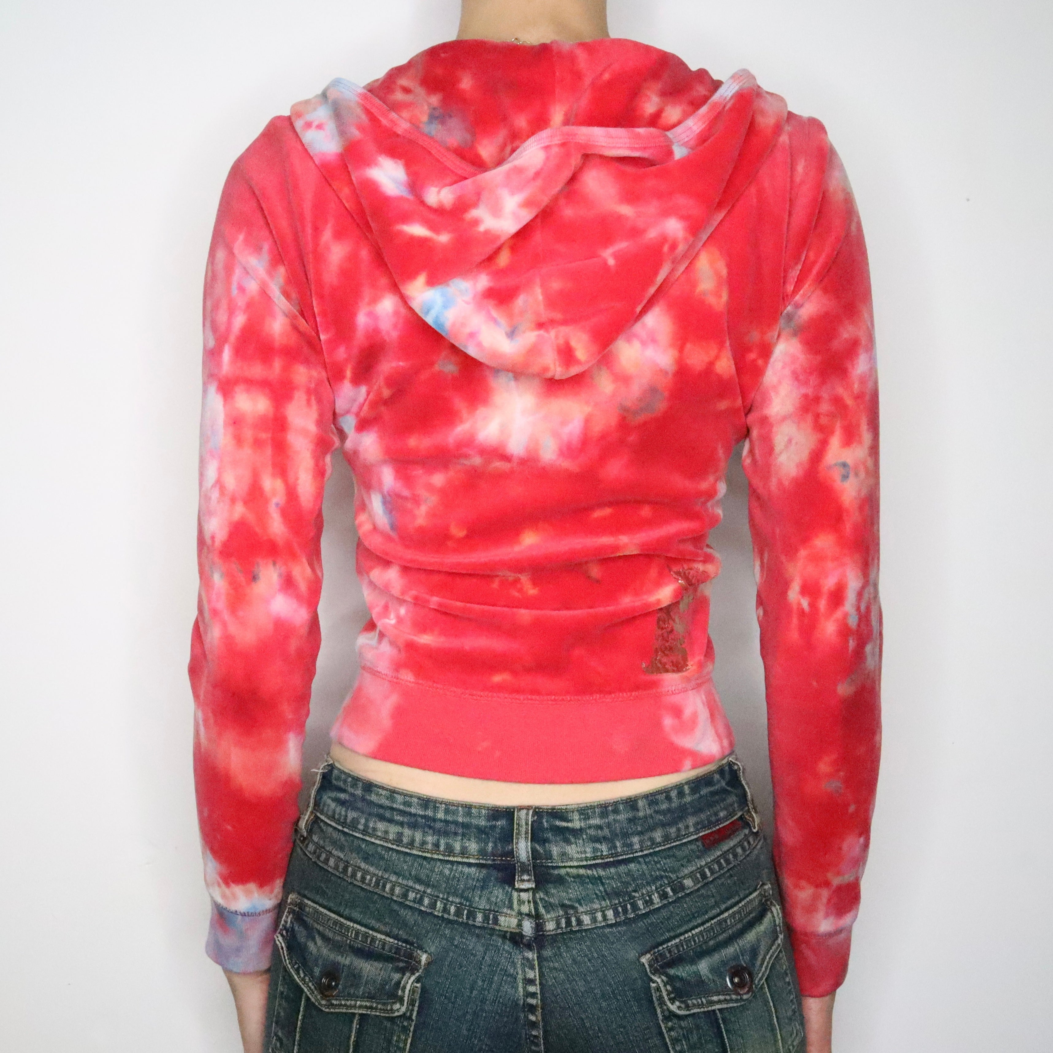 Tie Dye Juicy Zip Up Hoodie (S-M) 