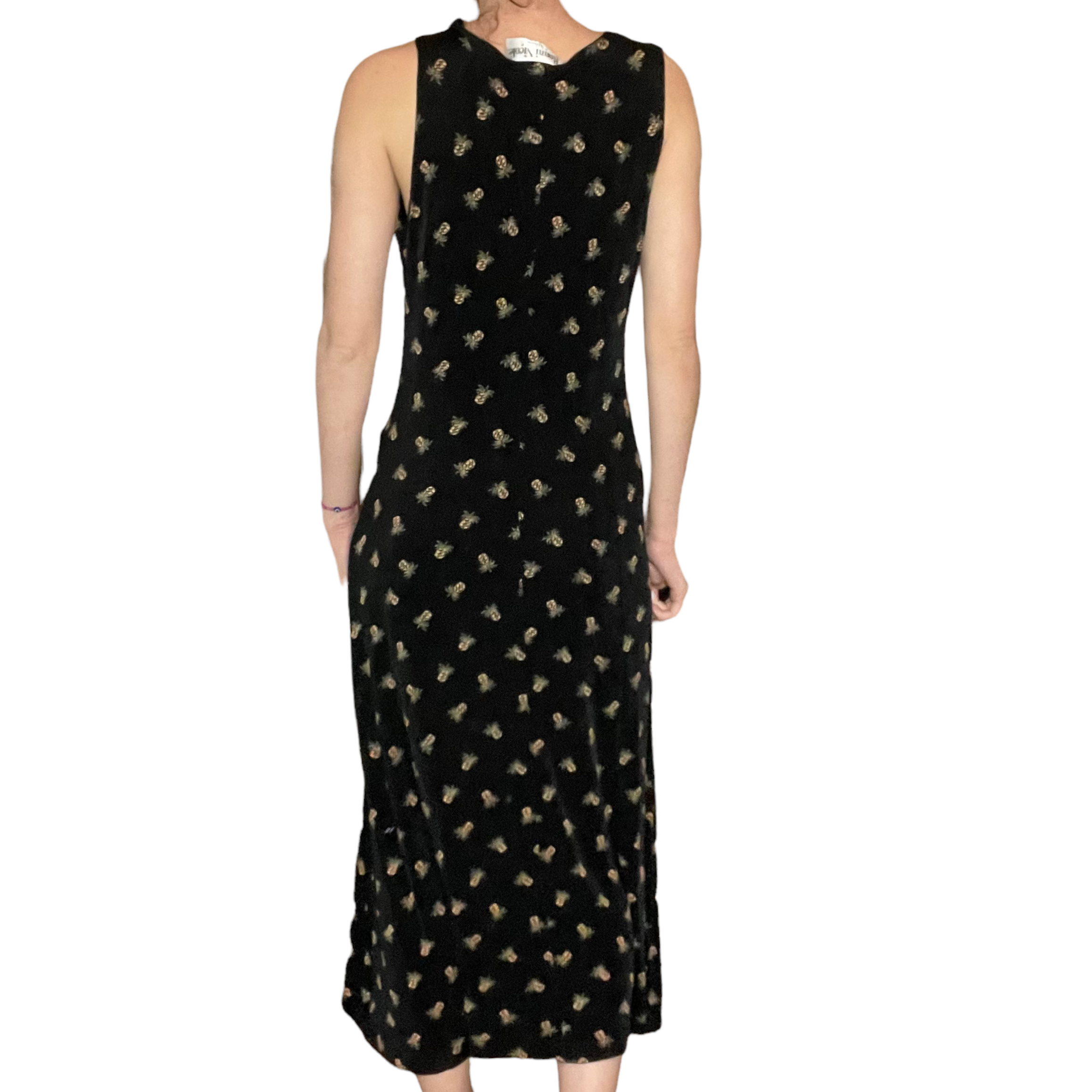 Vintage maxi pineapple dress