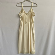 Vintage ivory satin slip