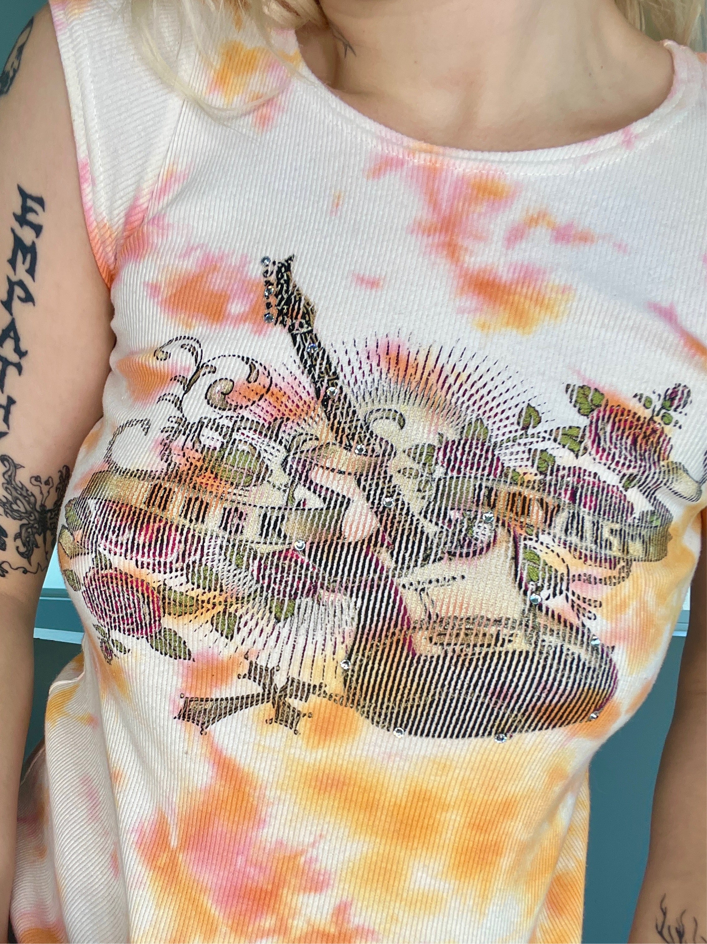 Rockstar Y2K Tie Dye Top