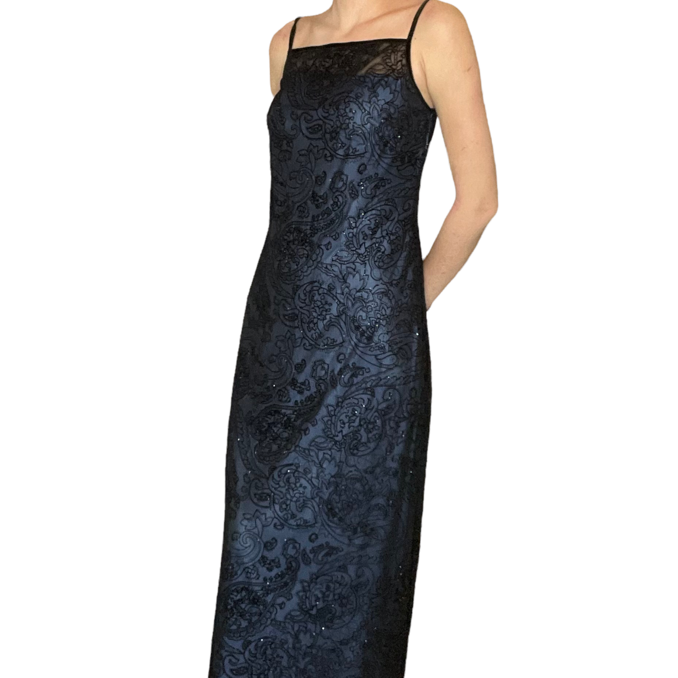 gothic velvet maxi dress