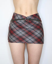Plaid Mini Skirt (XS) 