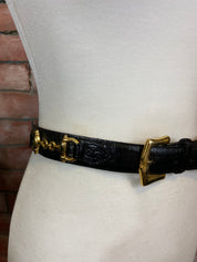 Italian croco belt