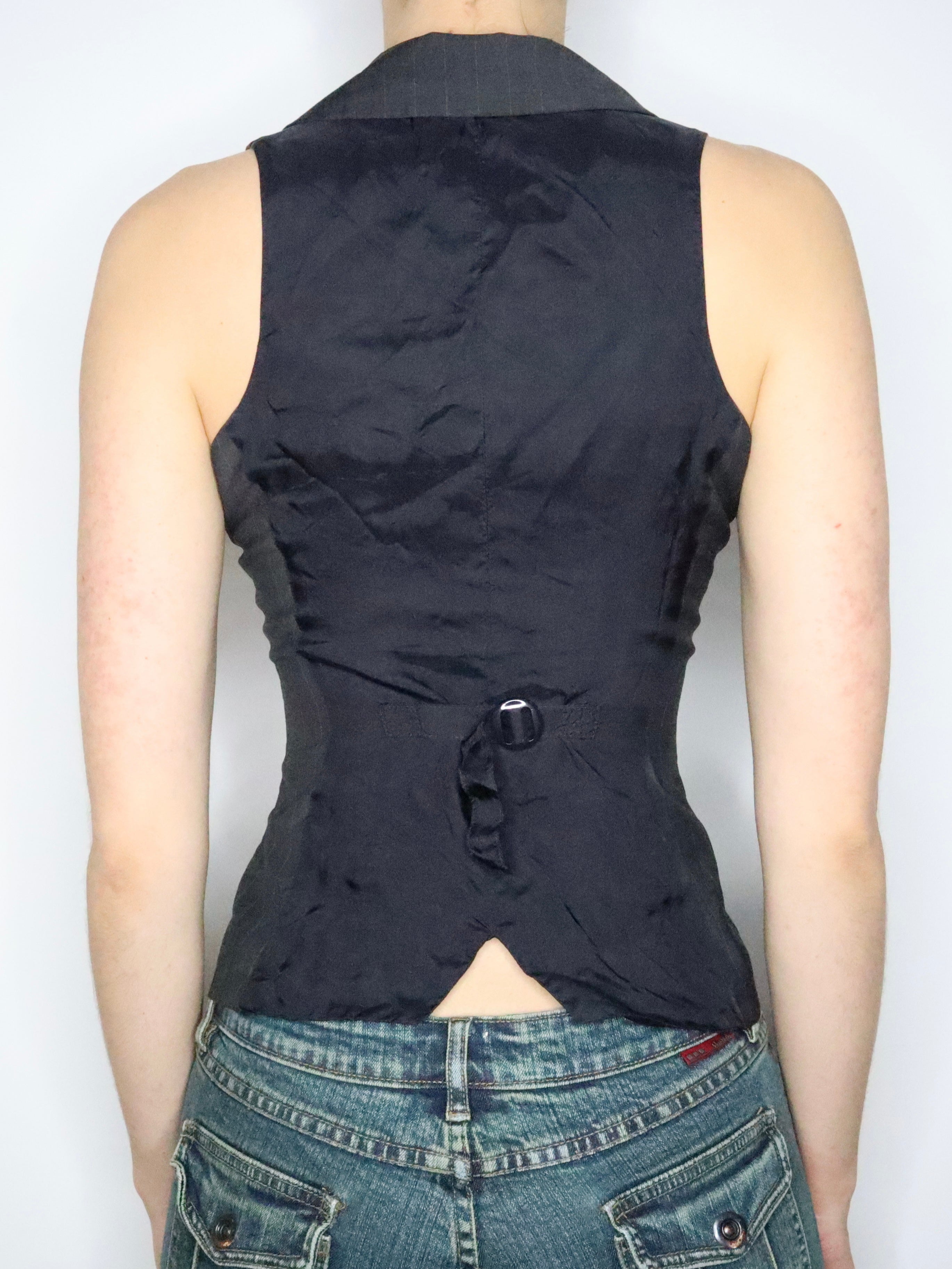 Gray Pinstripe Vest (Small) 
