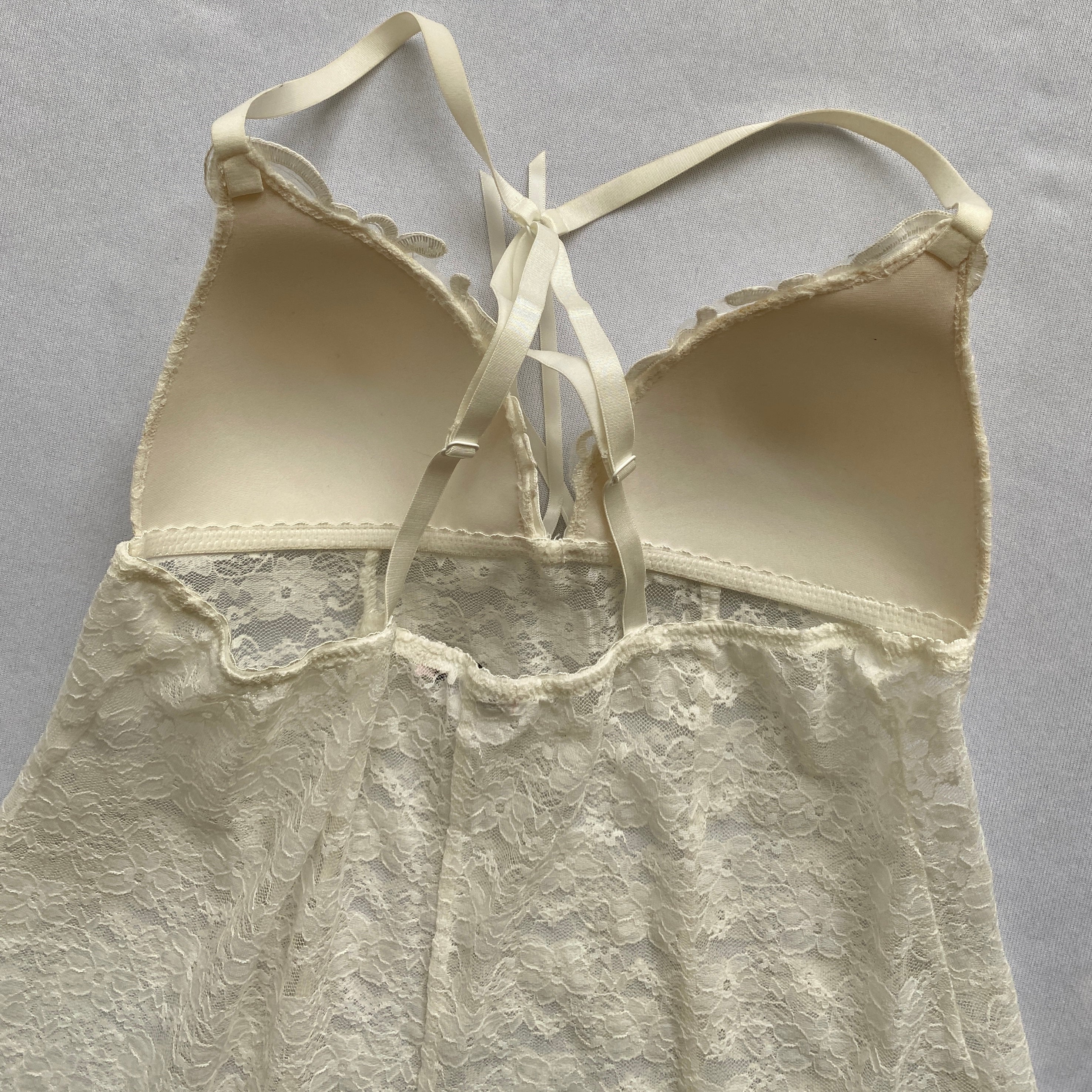 lace and pearl bridal slip