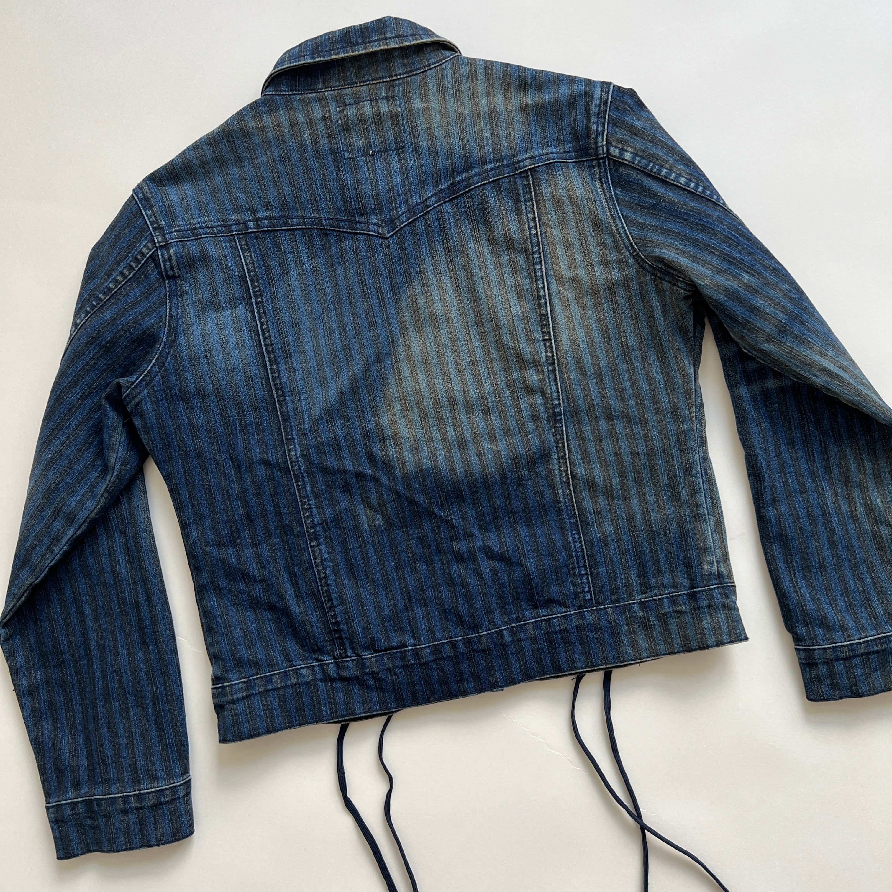 00s Lace up denim jacket