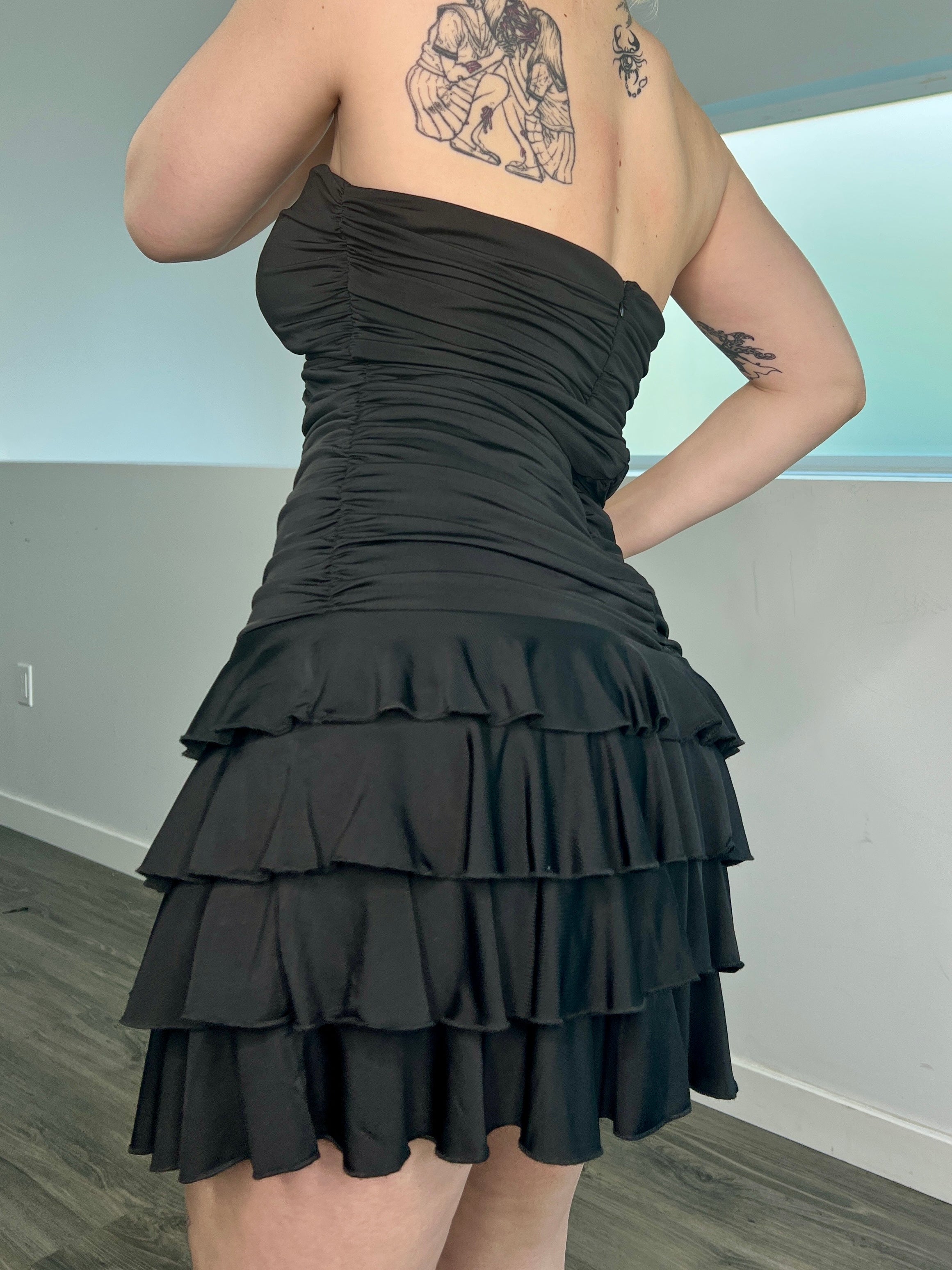 2000s Ruched Mini Dress