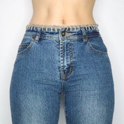 Crochet Flare Jeans (XS-S)