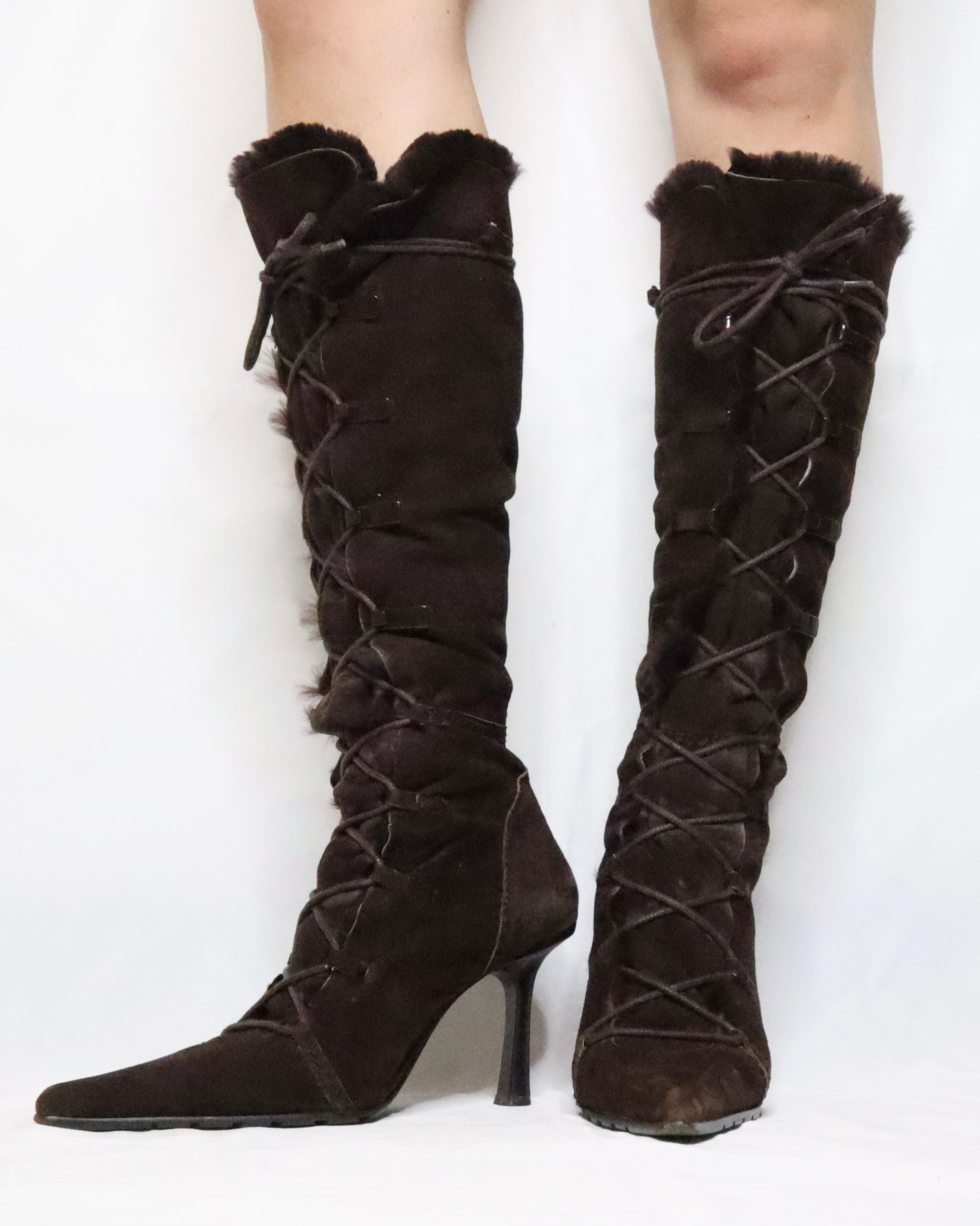 Knee High Stiletto Boots (6.5-7 US)