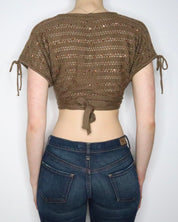 Brown Sequin Bolero (S-M) 