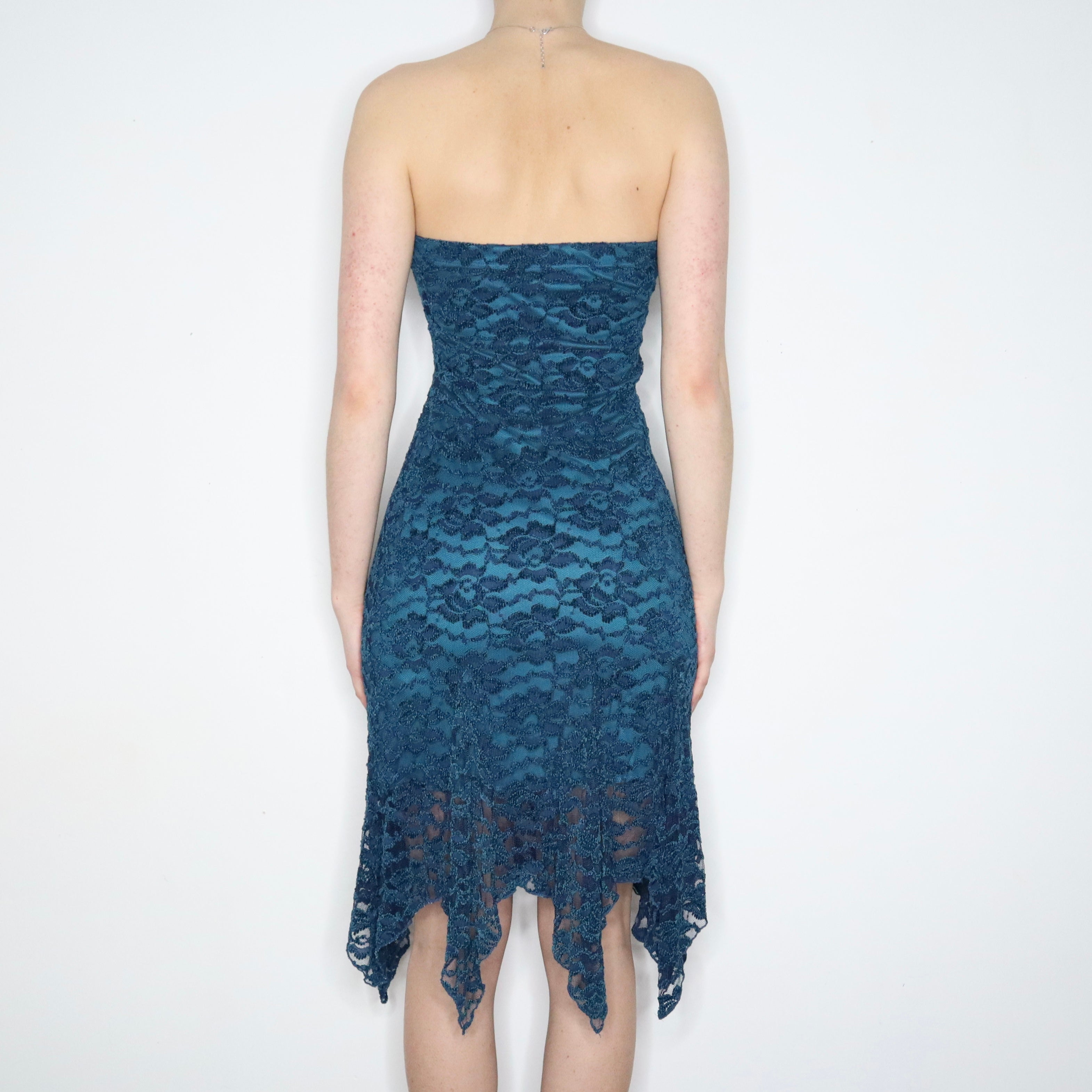 Teal Lace Fairy Dress (M-L)