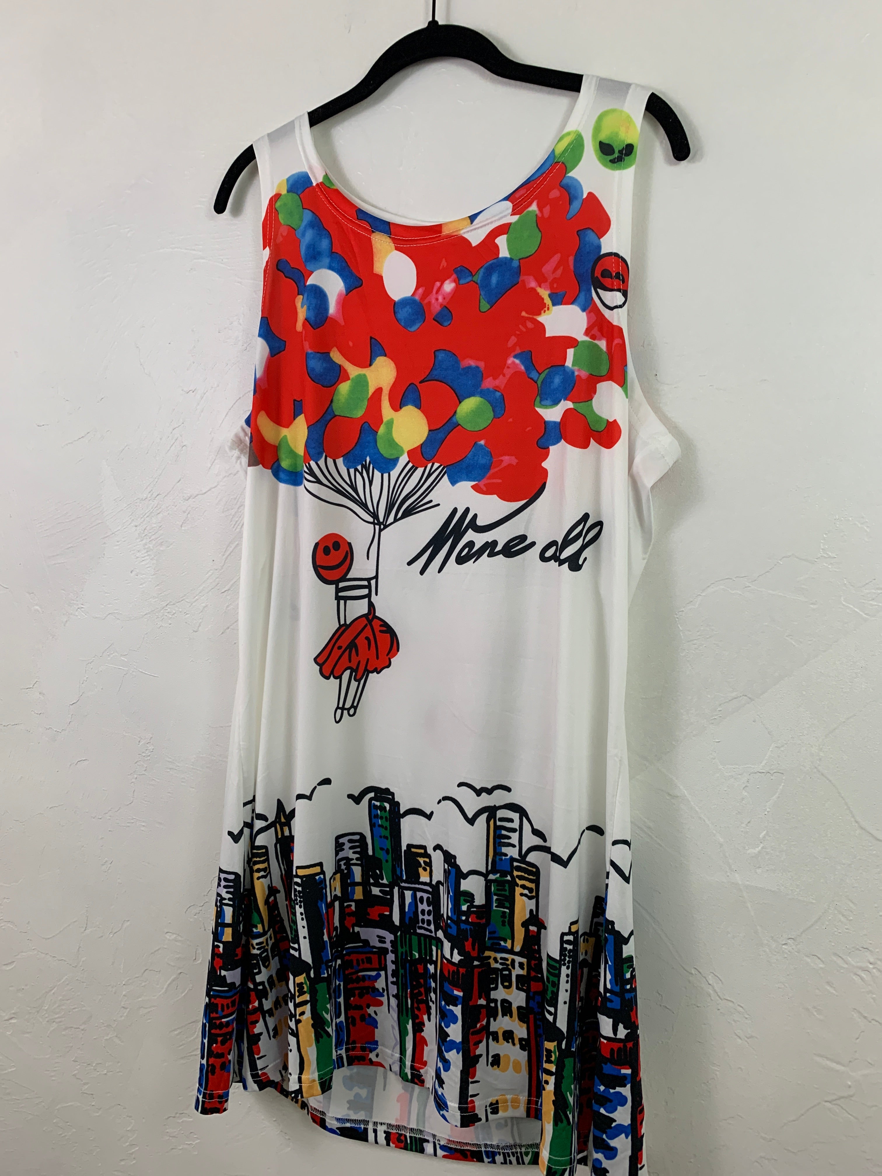 Graphic spandex dress