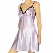 Violet lace slip
