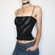 La Perla Black Lace Camisole (Small) 