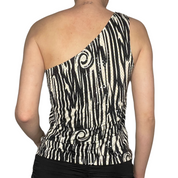 vintage one shoulder sequin tank