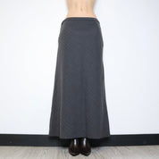 Gray Pinstripe Maxi Skirt (Medium) 