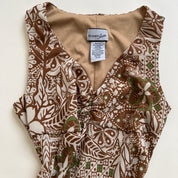 00s brown summer midi