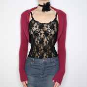Fuzzy Pink Ballerina Bolero (S-M) 