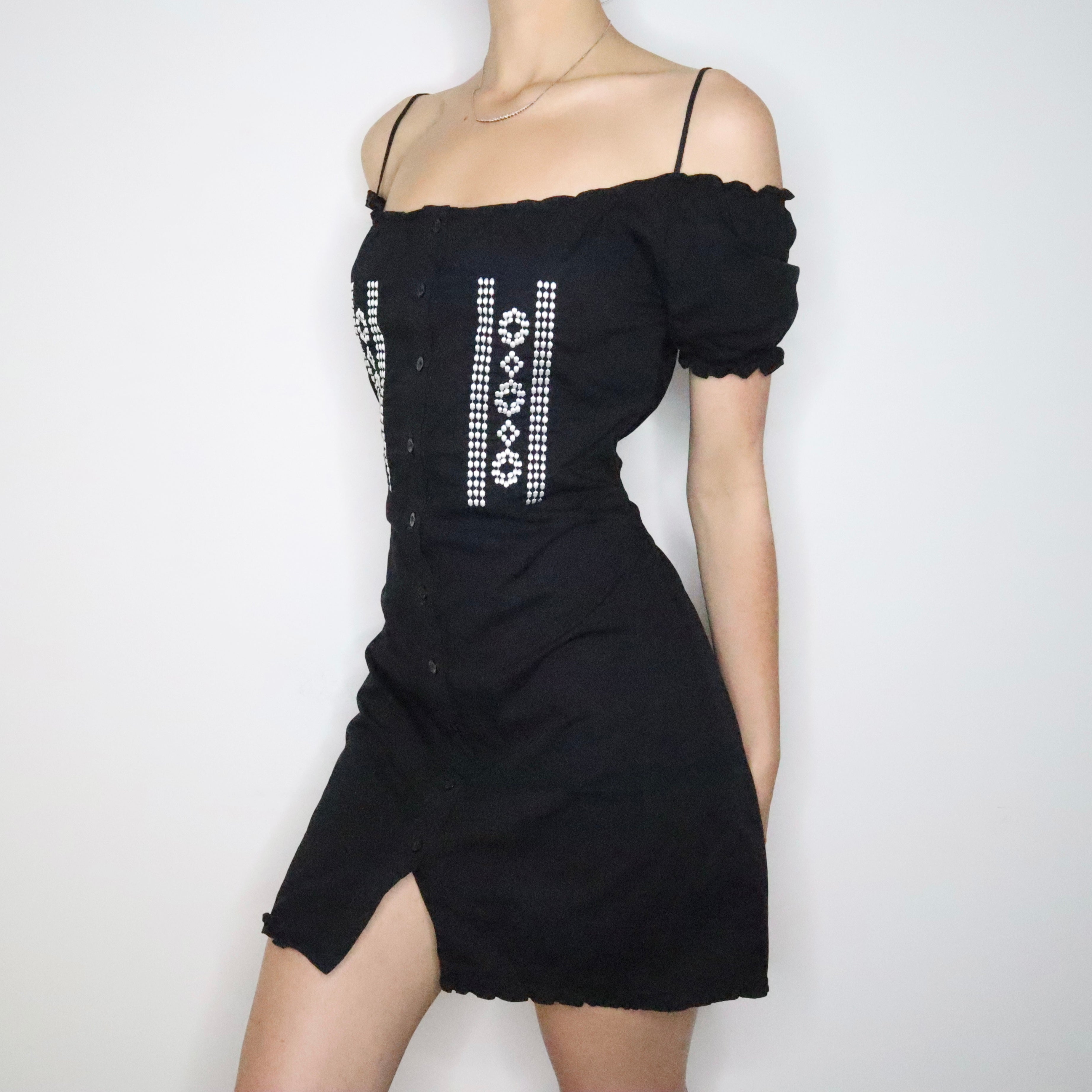 French Milkmaid Dress (M-L)