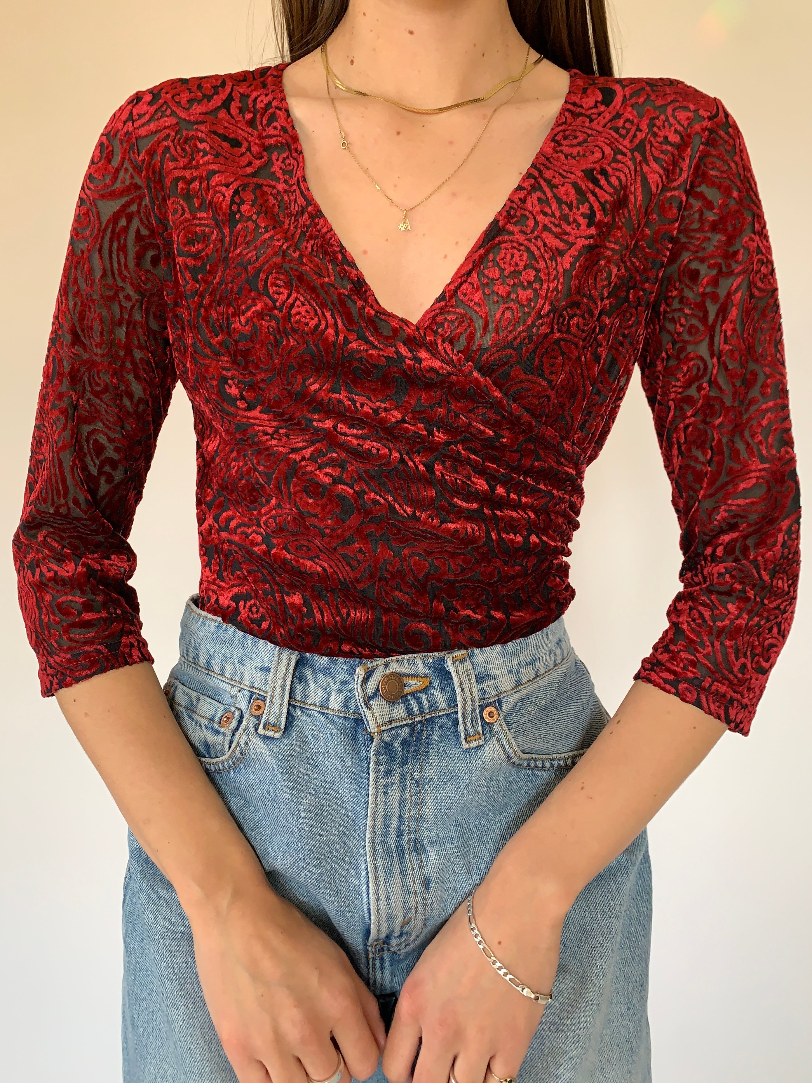 Vintage 1990s Mesh Top