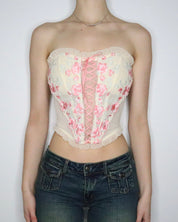 Y2K Embroidered Fairy Corset (XS) 