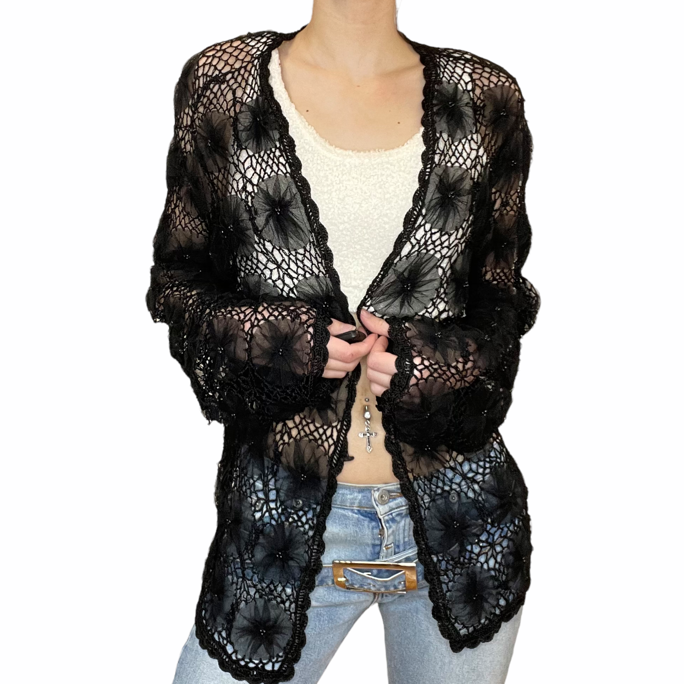 oversized knit cardigan