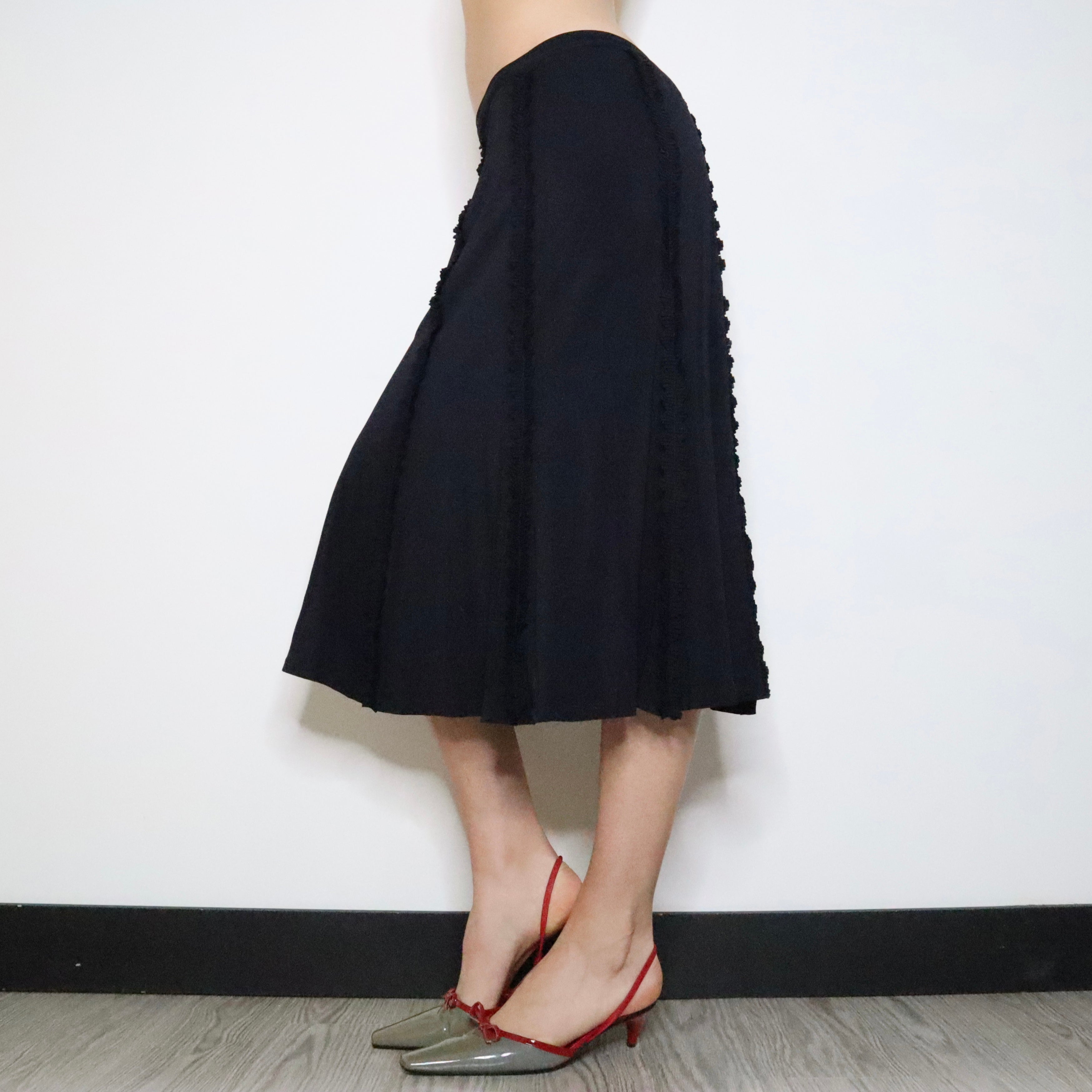 Max Mara Black Midi Skirt (M-L)