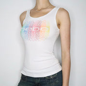 White Bebe Tank Top (Large)