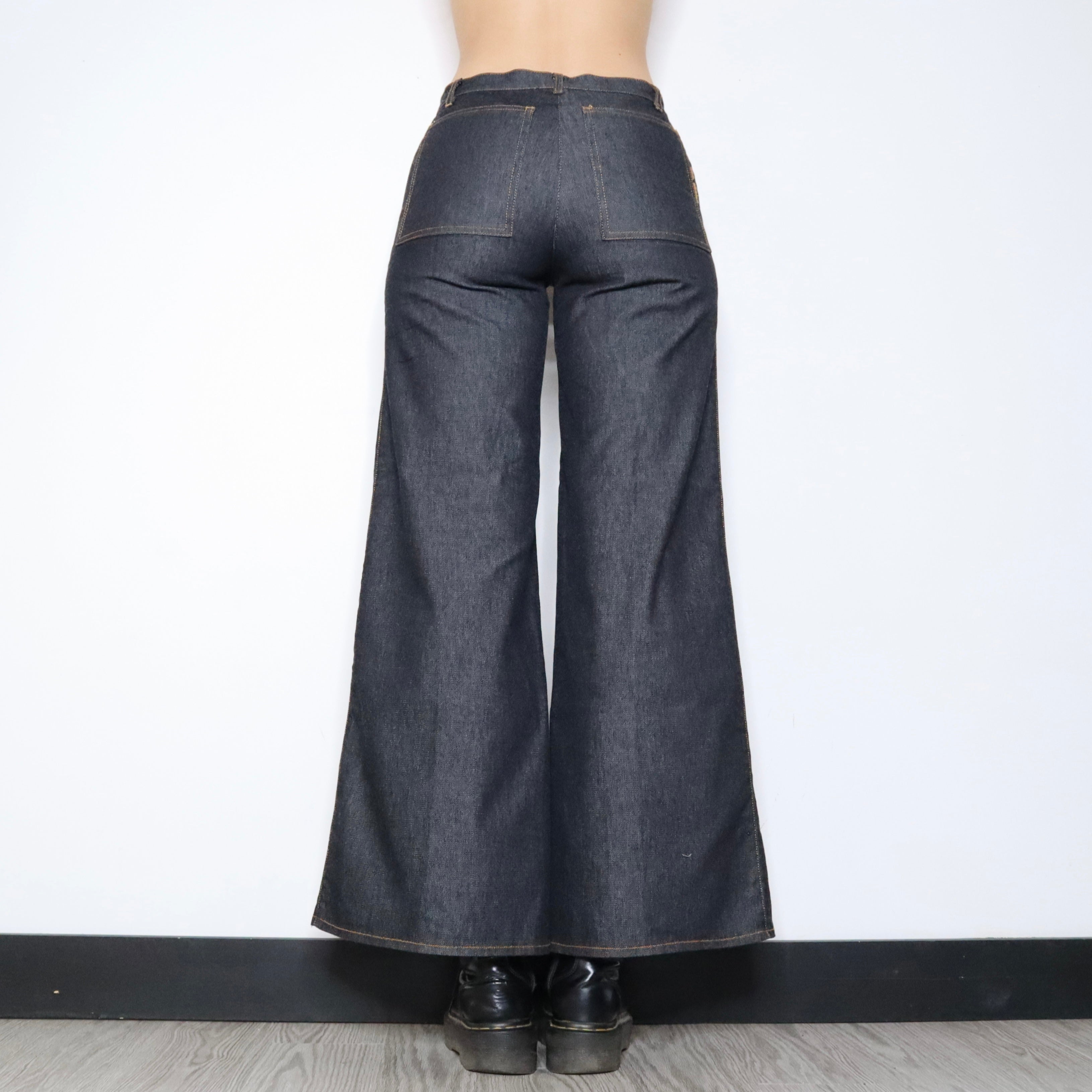 Cop Copine Wide Leg Jeans (Small) 