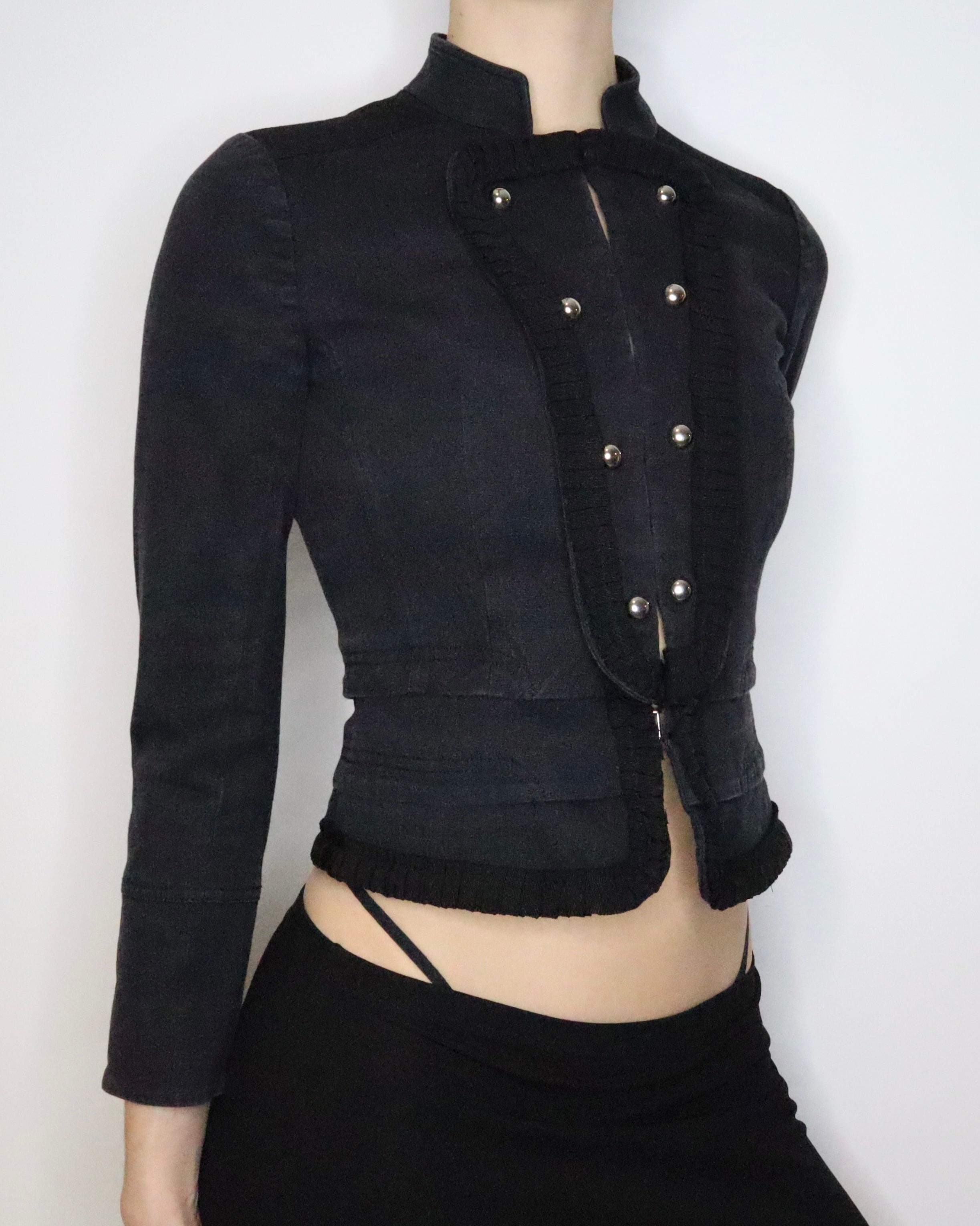 Karen Millen Black Military Jacket (Small) 