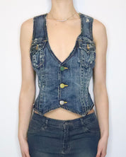 True Religion Denim Vest (M-L) 